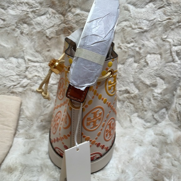 NWT Tory Burch T Monogram Degrade Mini Bucket Bag - Picture 7 of 9